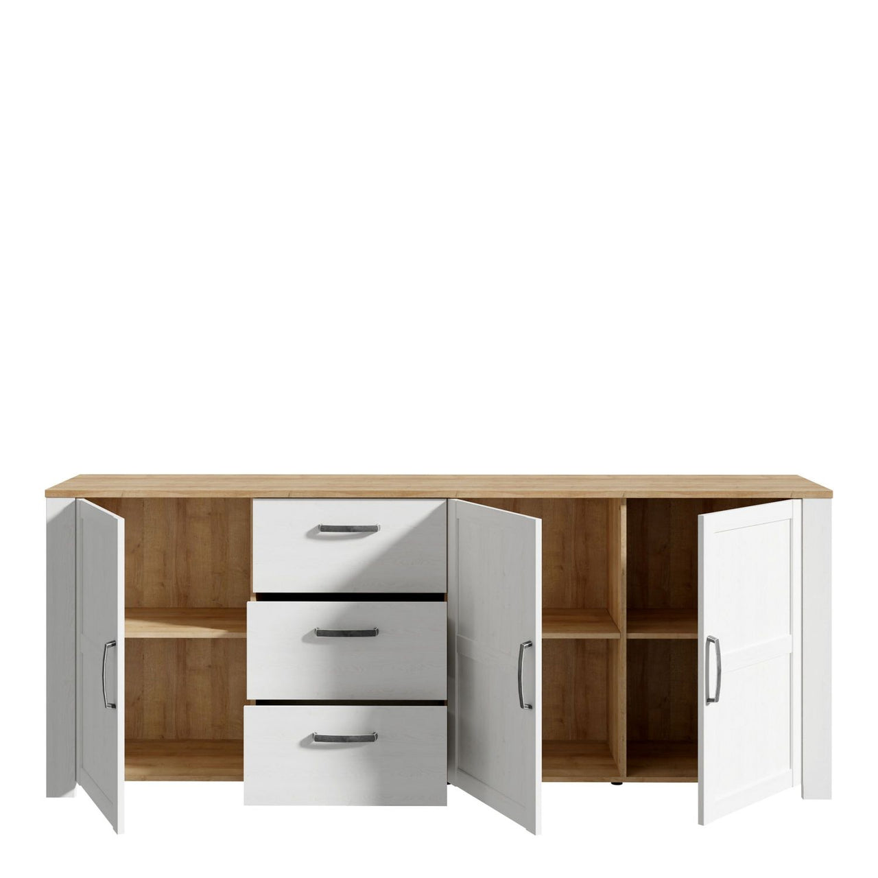 Bohol Large Sideboard in Riviera Oak White