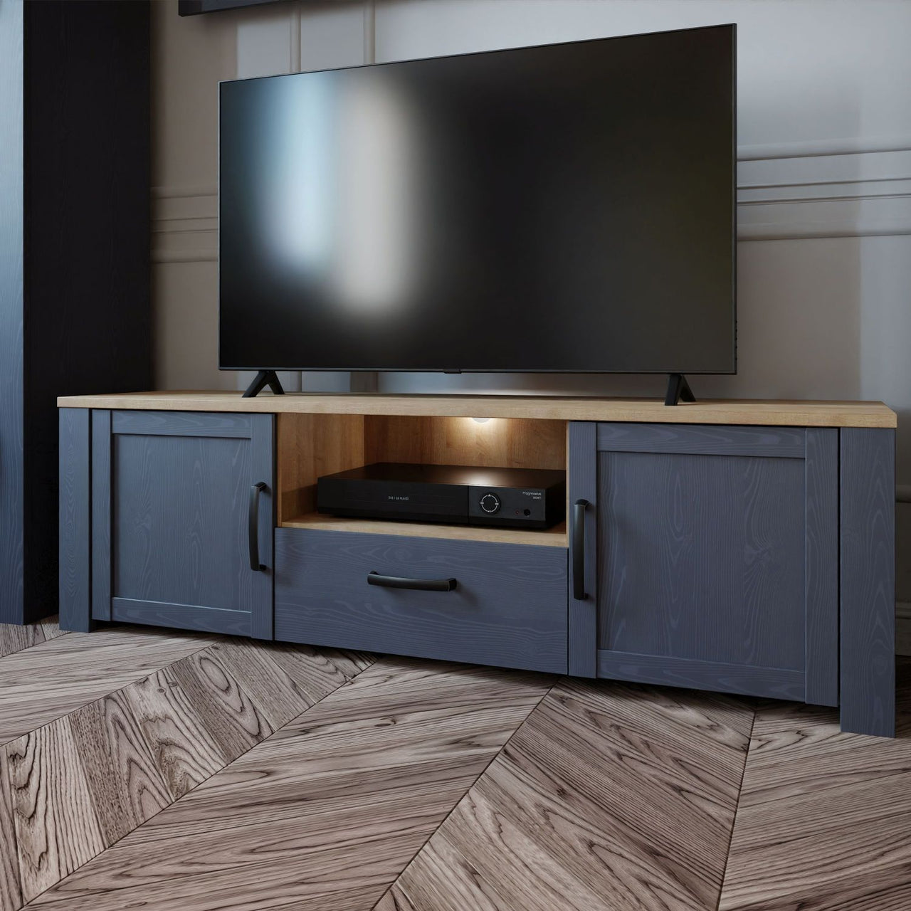 Bohol TV Unit in Riviera Oak Navy