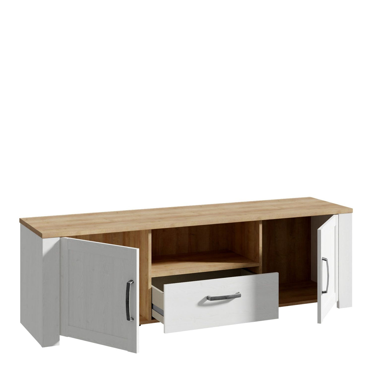 Bohol TV Unit in Riviera Oak White