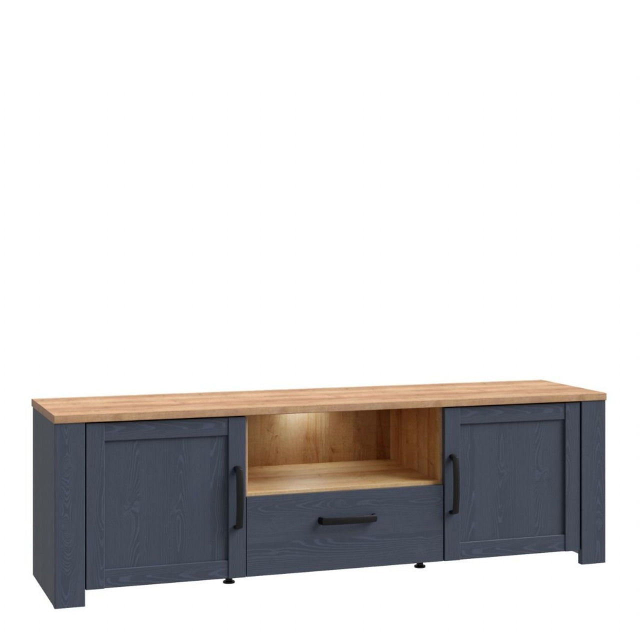 Bohol TV Unit Inc. LED Light in Riviera Oak Navy