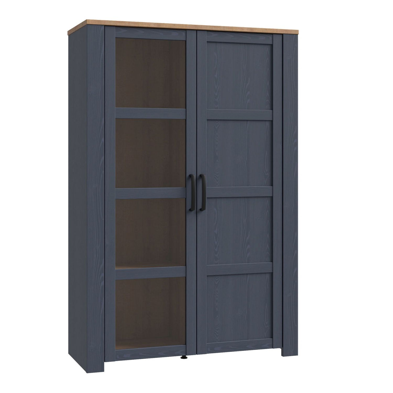 Bohol Display Cabinet in Riviera Oak Navy