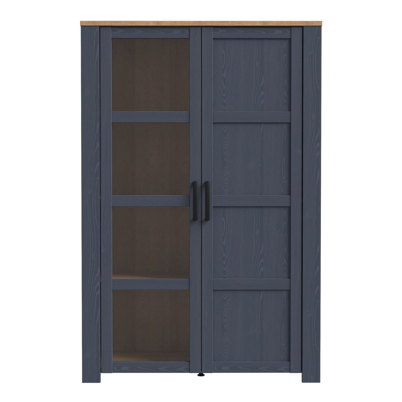 Bohol Display Cabinet in Riviera Oak Navy