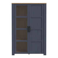 Thumbnail for Bohol Display Cabinet in Riviera Oak Navy