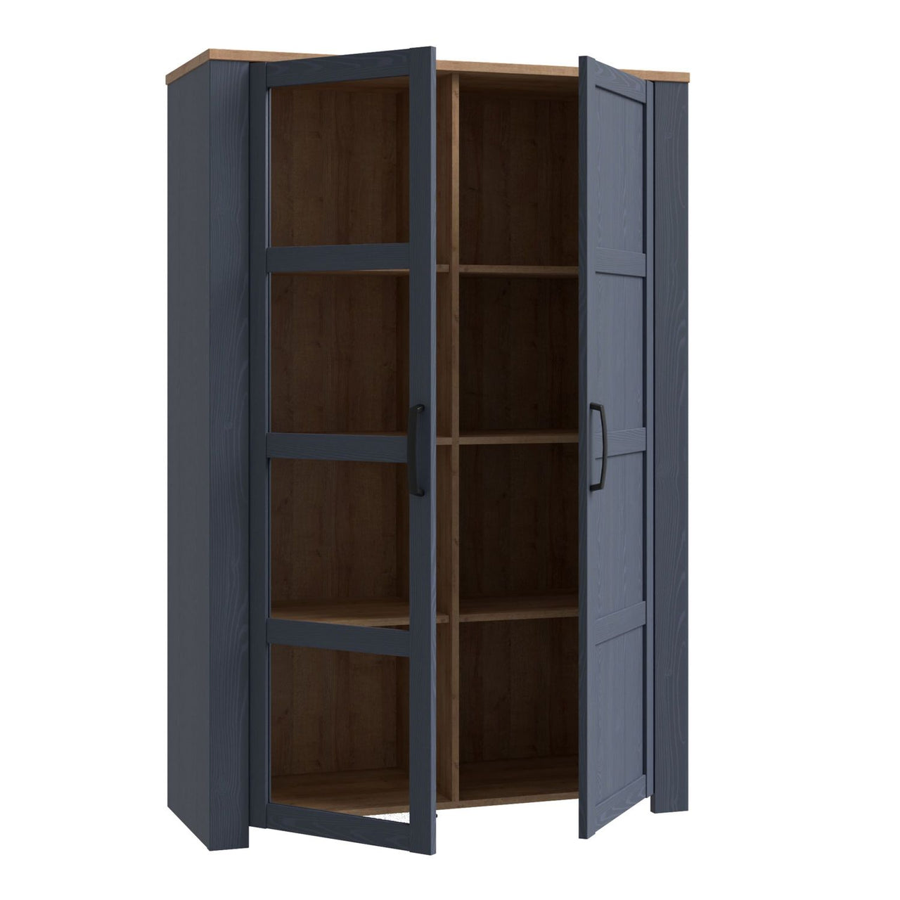 Bohol Display Cabinet in Riviera Oak Navy