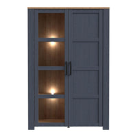 Thumbnail for Bohol Display Cabinet in Riviera Oak Navy