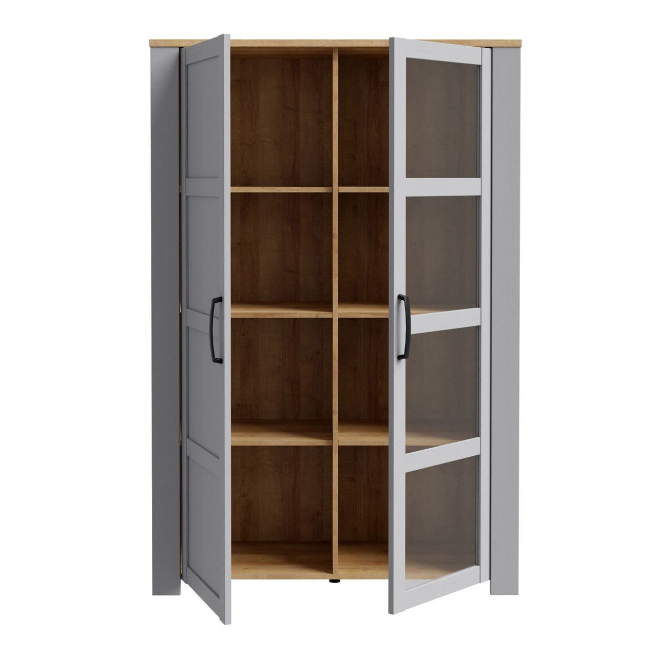 Bohol Display Cabinet in Riviera Oak Grey Oak