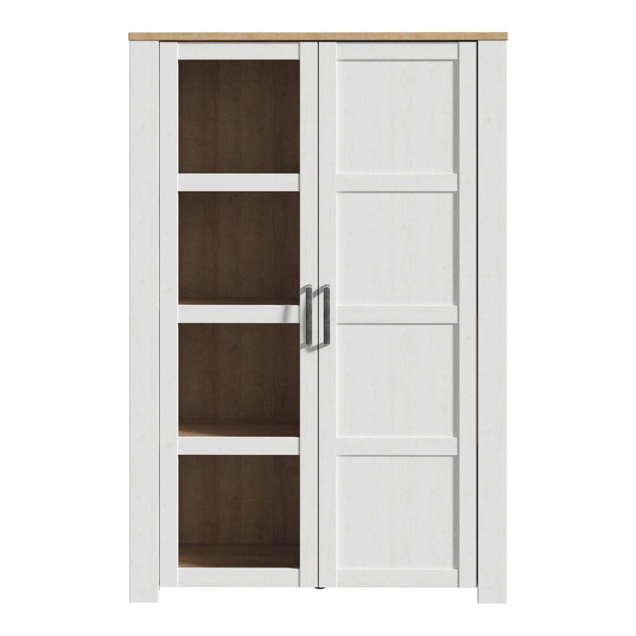 Bohol Display Cabinet in Riviera Oak White