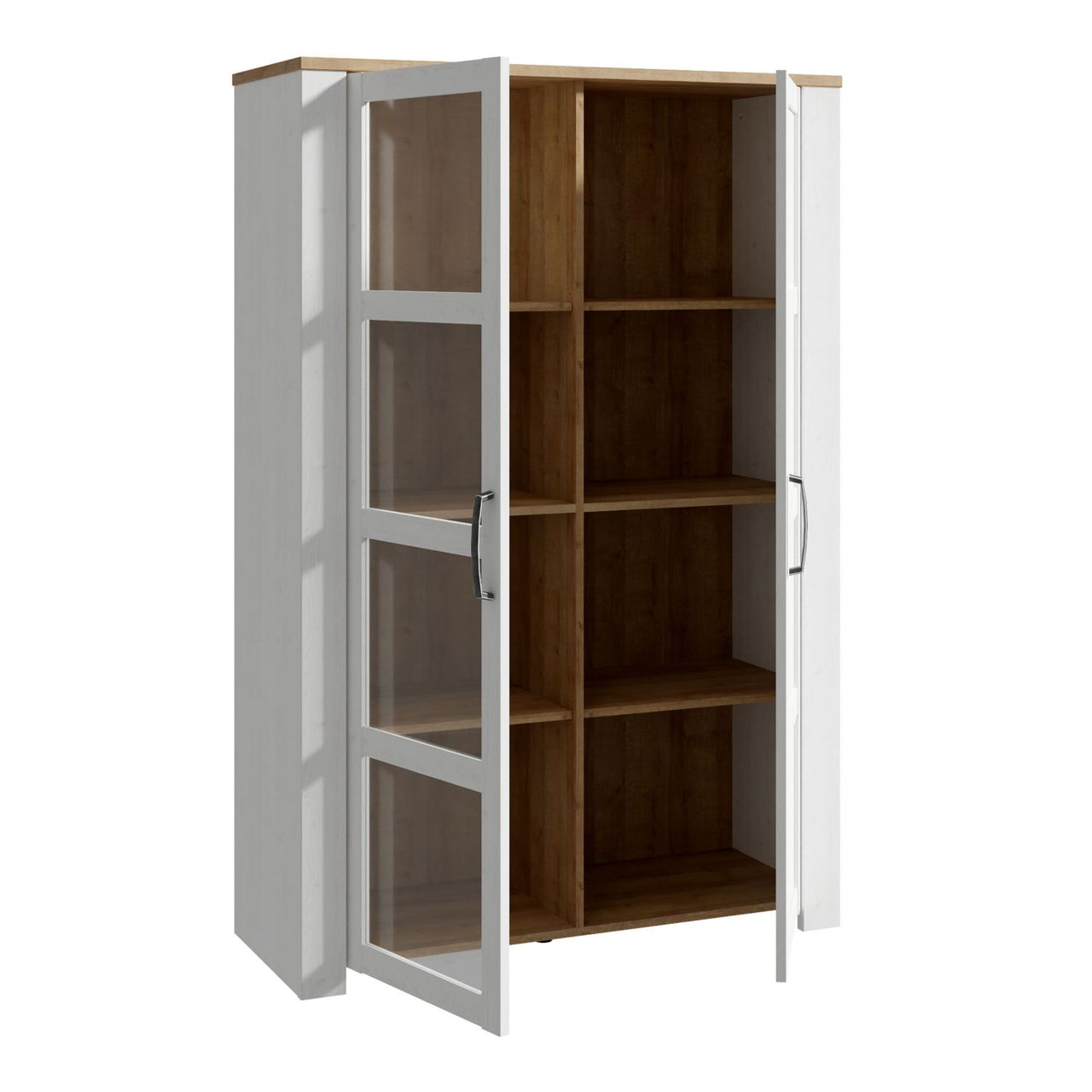 Bohol Display Cabinet in Riviera Oak White