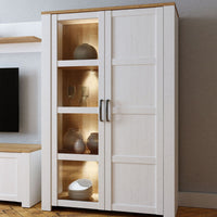 Thumbnail for Bohol Display Cabinet in Riviera Oak White