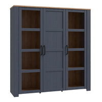 Thumbnail for Bohol Large Display Cabinet in Riviera Oak Navy