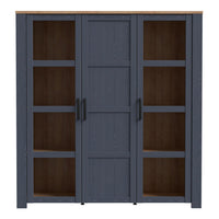 Thumbnail for Bohol Large Display Cabinet in Riviera Oak Navy