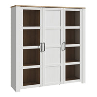 Thumbnail for Bohol Large Display Cabinet in Riviera Oak White