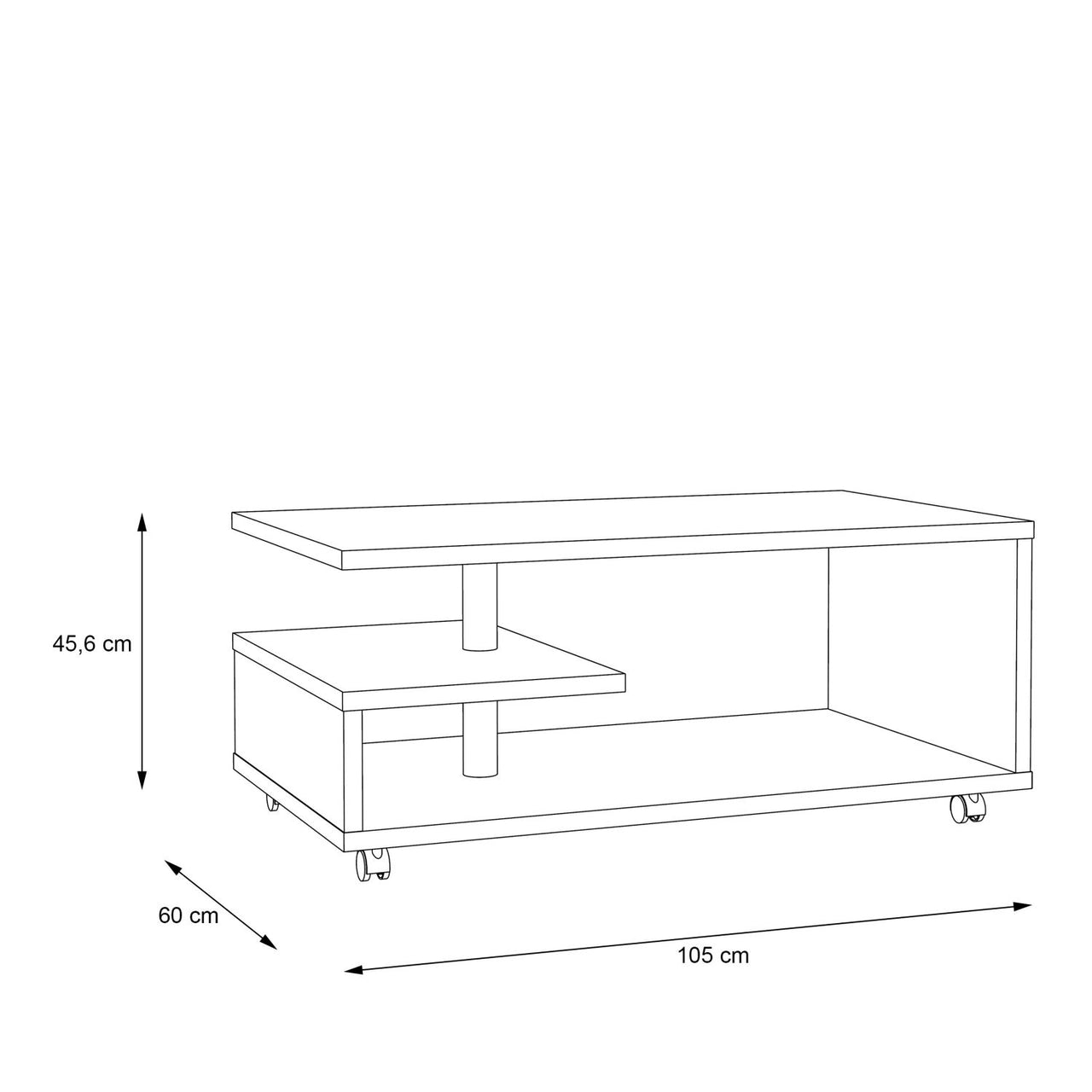 Bailey Coffee Table in Sonoma Oak