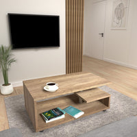 Thumbnail for Bailey Coffee Table in Concrete Optic Dark Grey