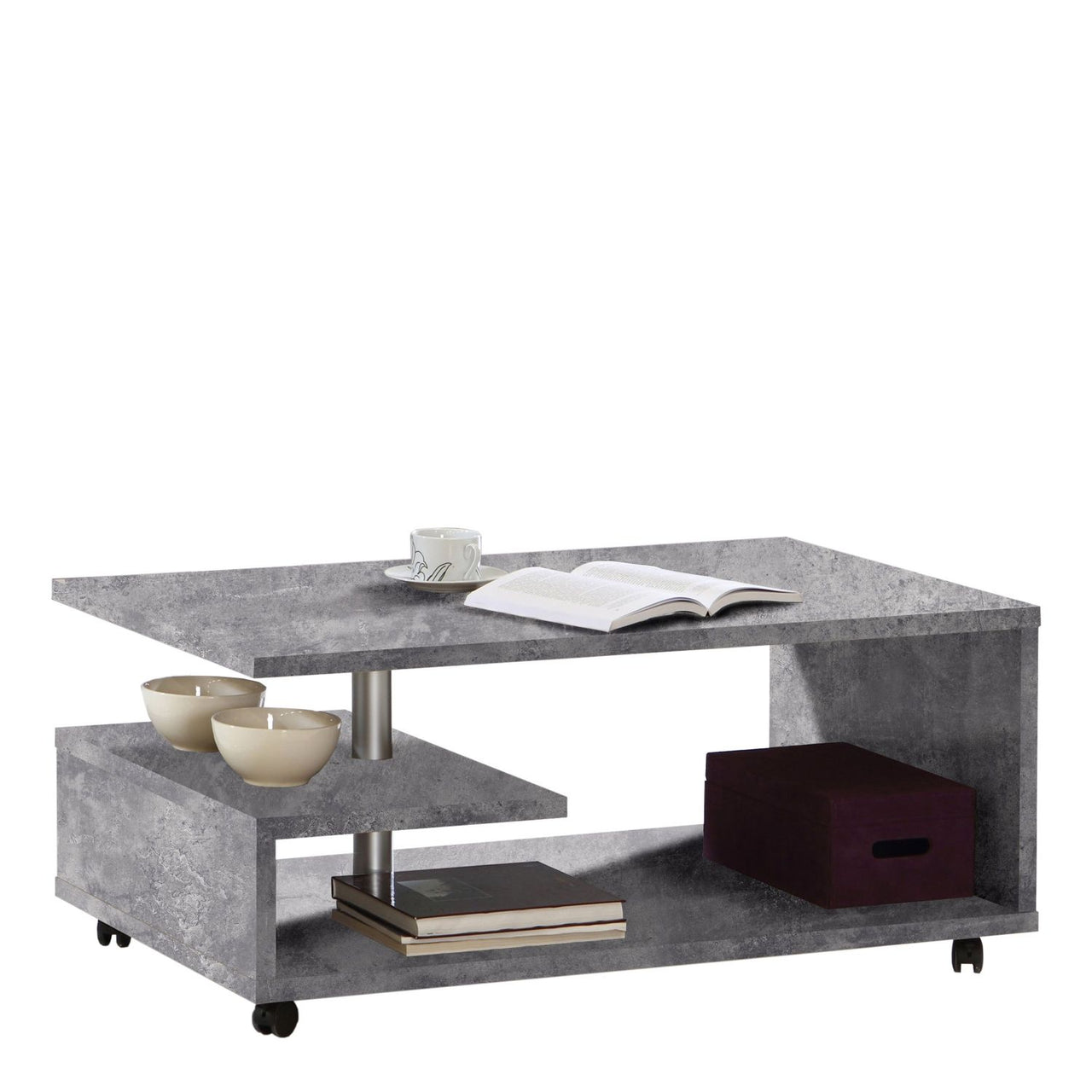 Mauro 3x3 Storage Unit in Concrete Grey