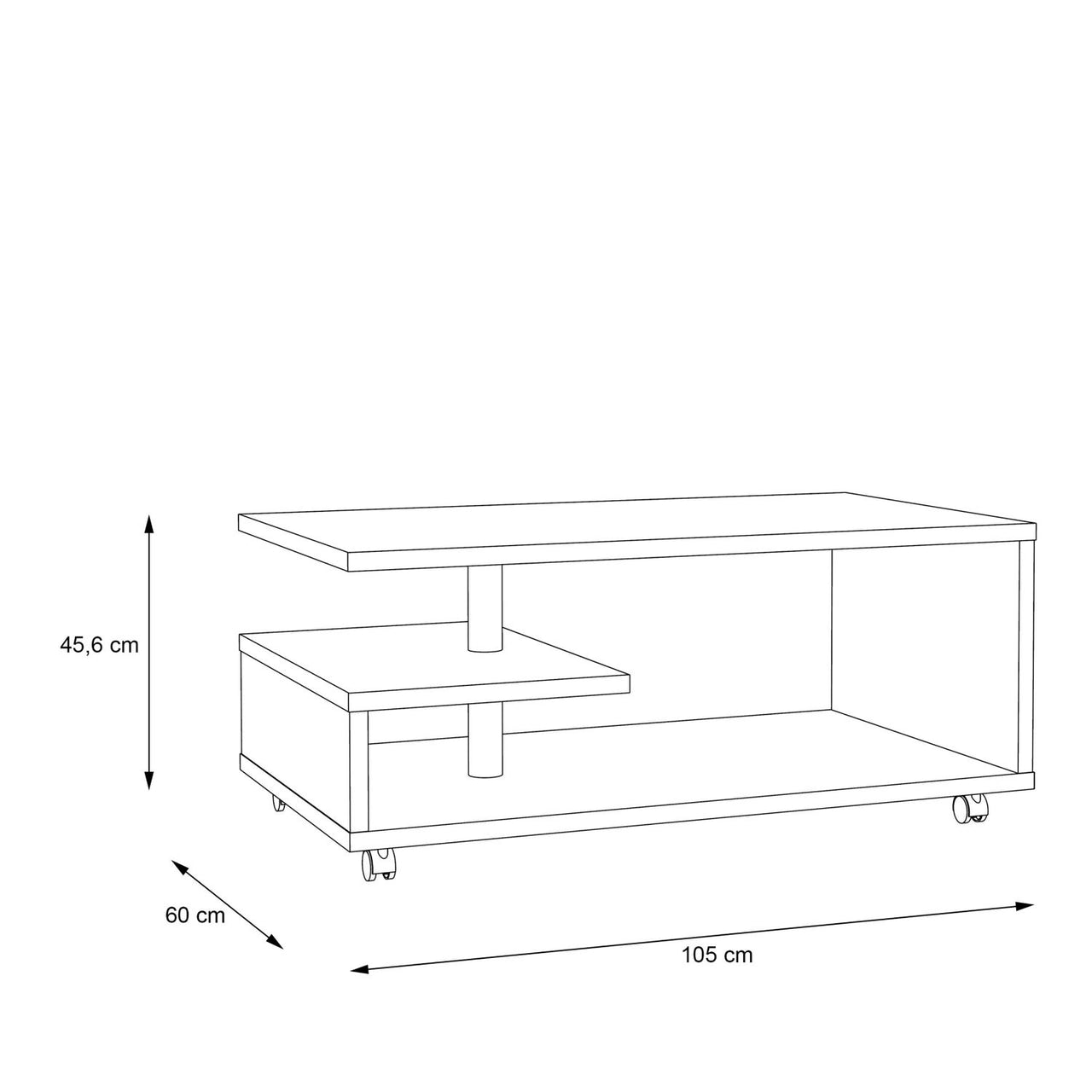 Mauro 3x3 Storage Unit in Concrete Grey