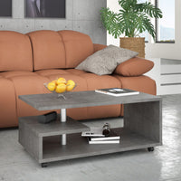 Thumbnail for Bailey Coffee Table in Concrete Optic Dark Grey