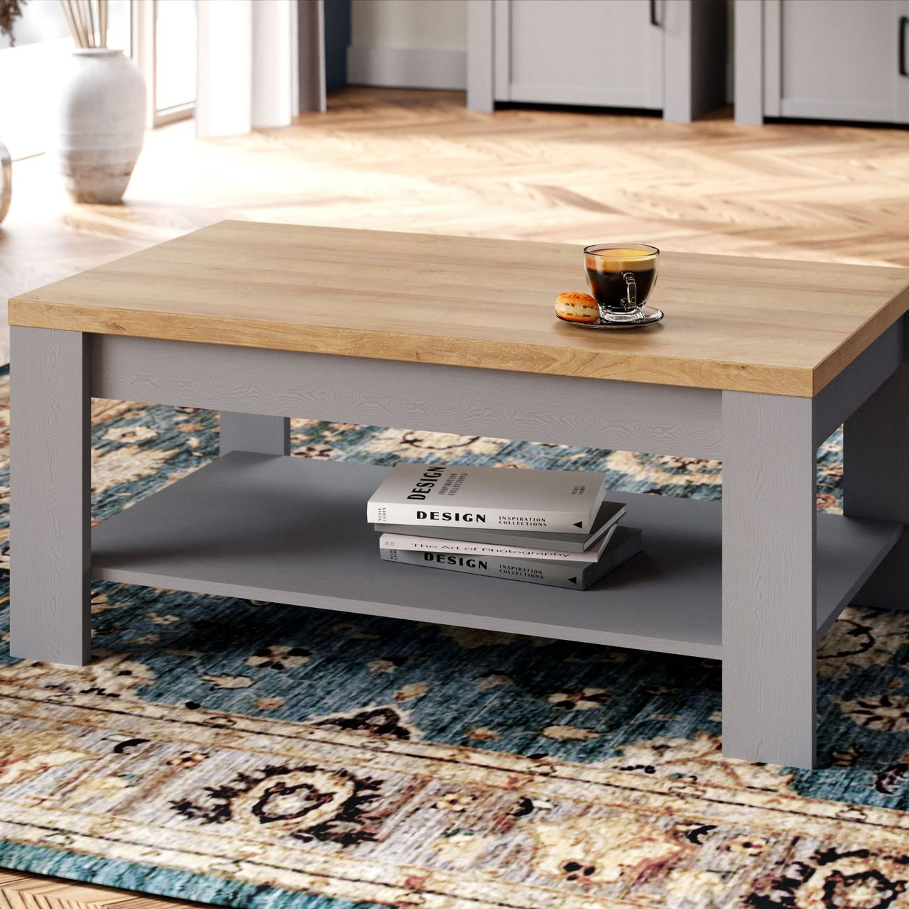 Bohol Coffee Table in Riviera Oak Grey Oak