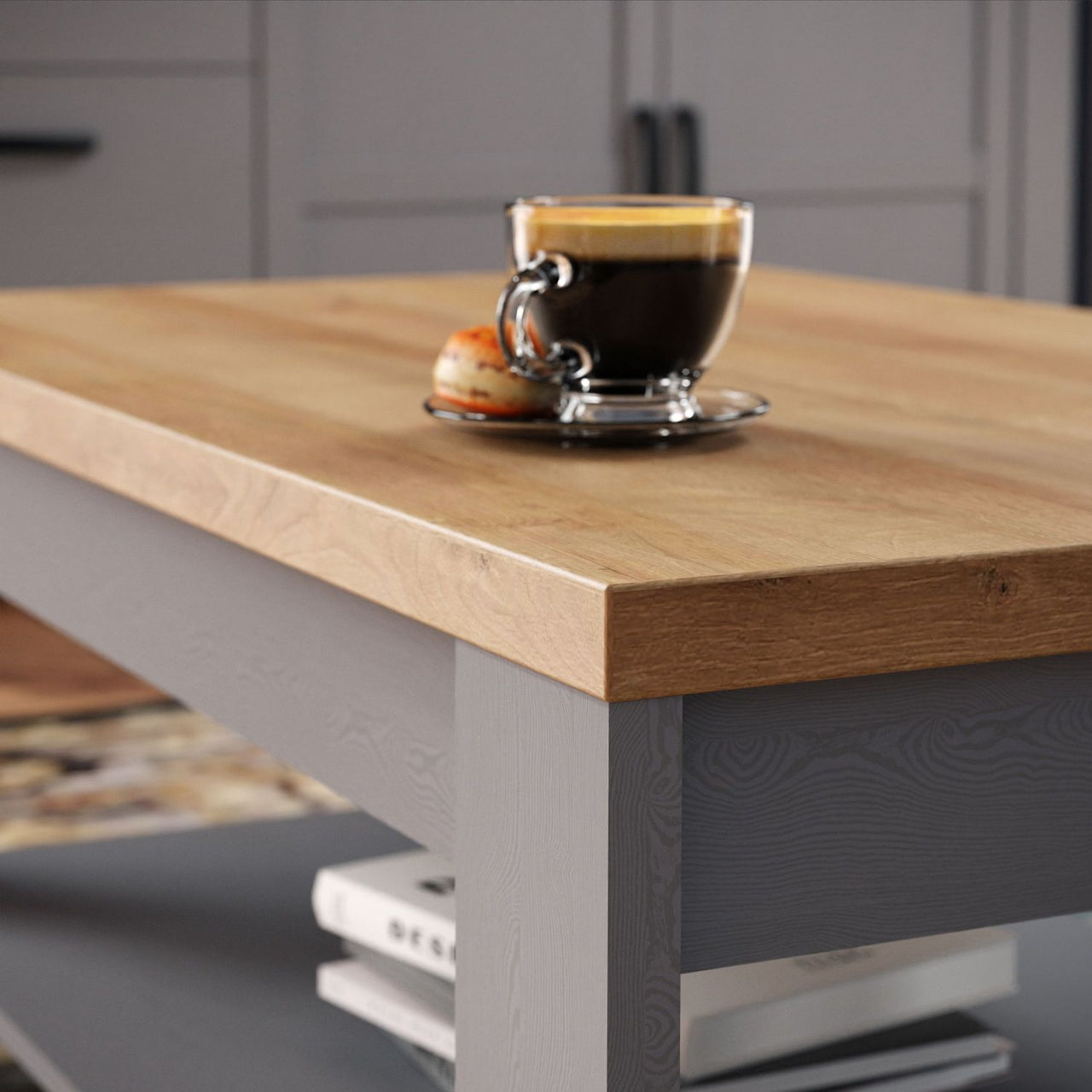 Bohol Coffee Table in Riviera Oak Grey Oak