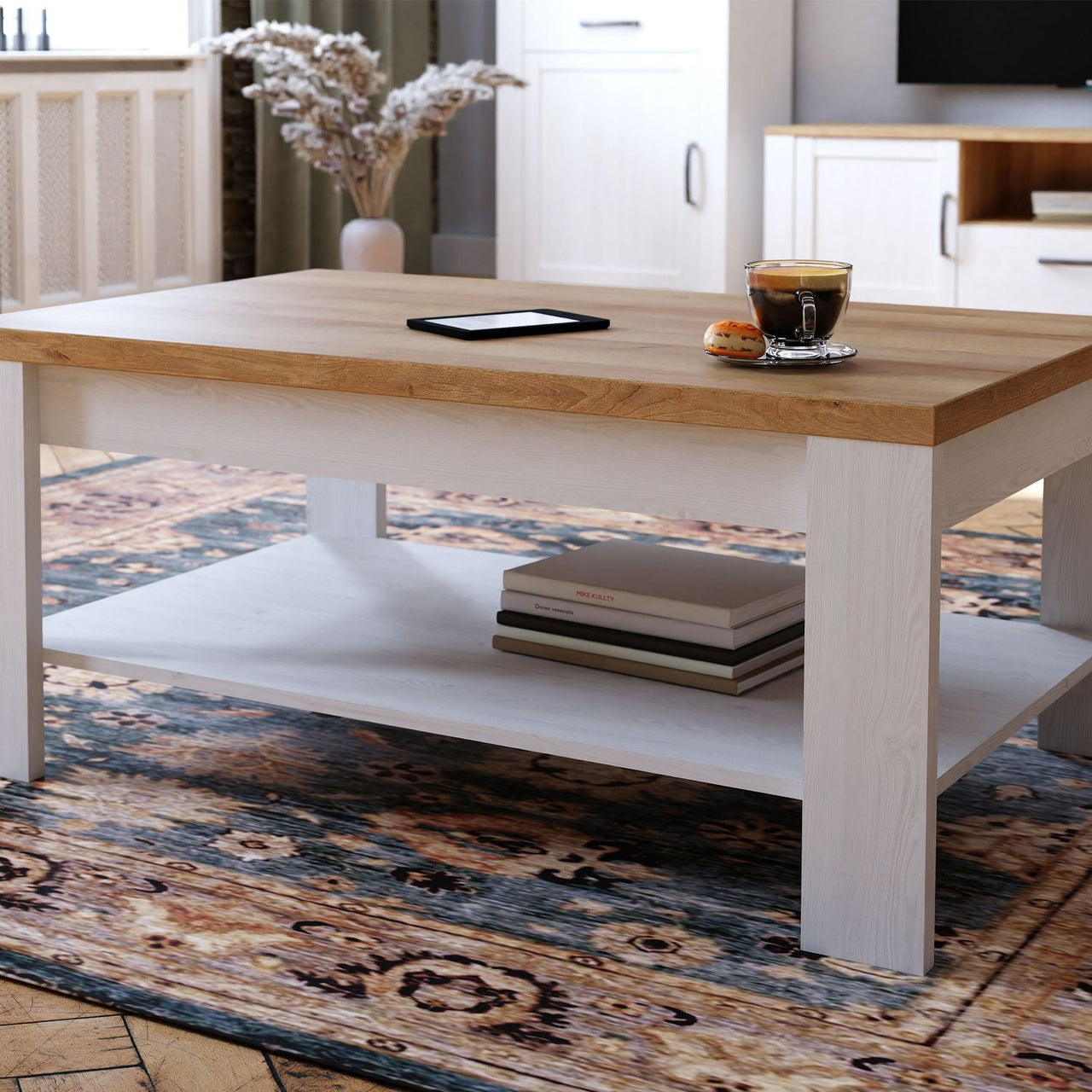 Bohol Coffee Table in Riviera Oak White