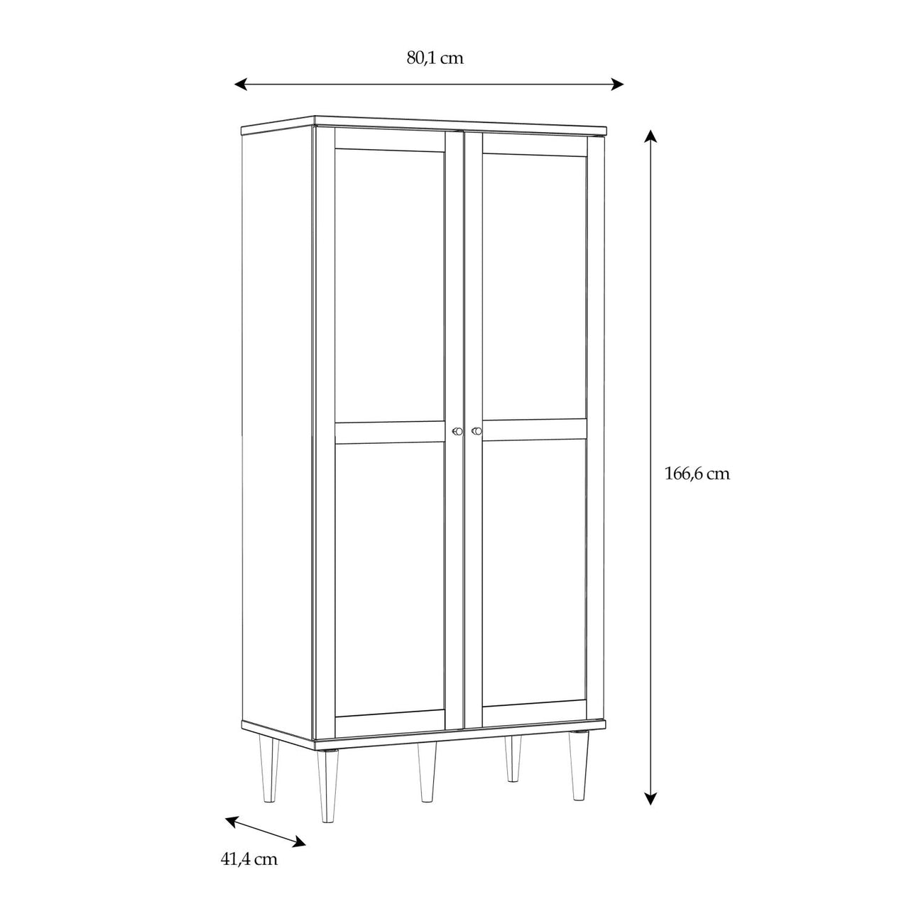 Calasetta Display Cabinet in Rattan