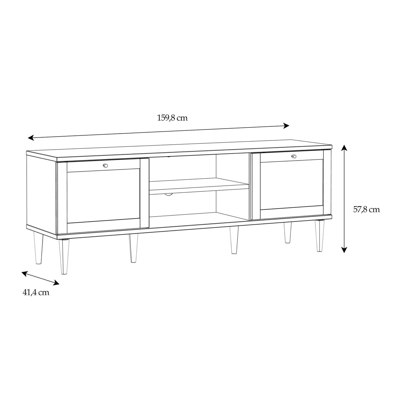 Calasetta Display Cabinet in Rattan