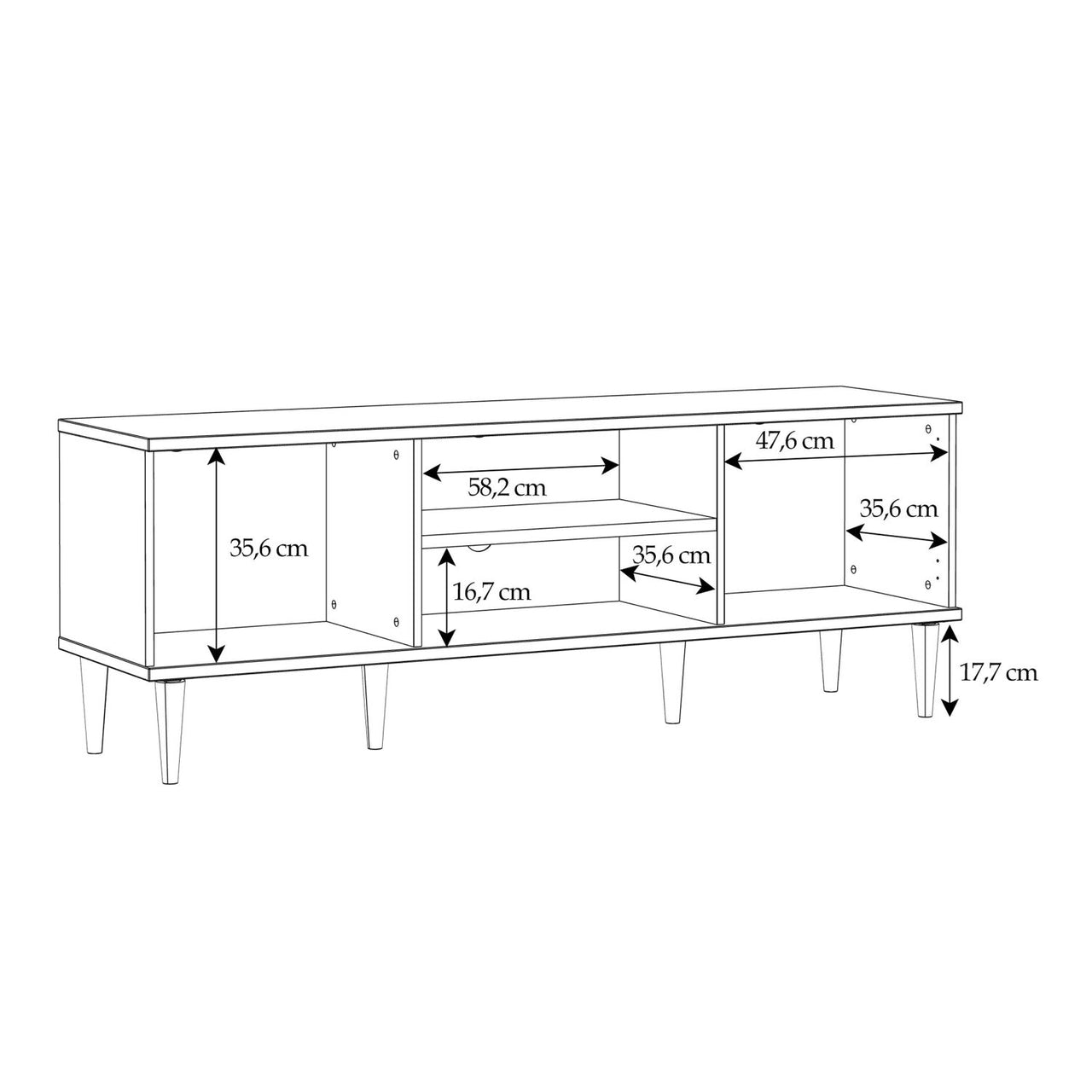 Calasetta TV Unit in Rattan