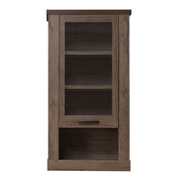 Thumbnail for Corona 1 Door Wall Display Cabinet in Tabak Oak