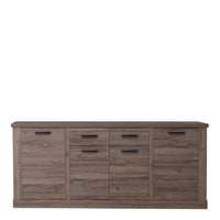 Thumbnail for Corona 4 Door 2 Drawer Chest of Drawers in Tabak Oak