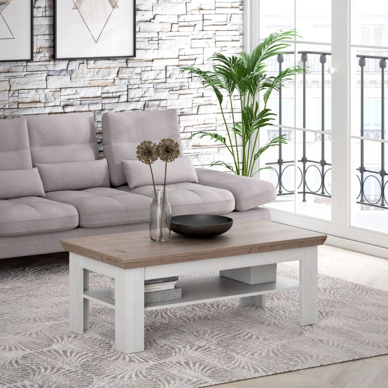 Illopa Coffee Table in Oak Nelson Snowy Oak