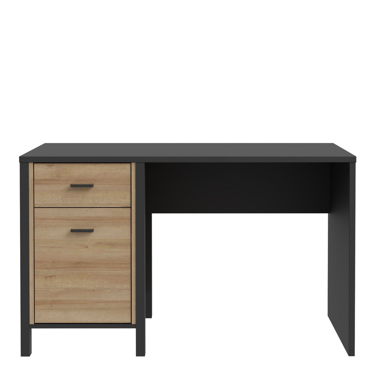 High Rock Desk in Matt Black Riviera Oak