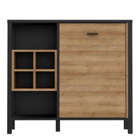 Thumbnail for High Rock Storage Display Chest in Matt Black Riviera Oak