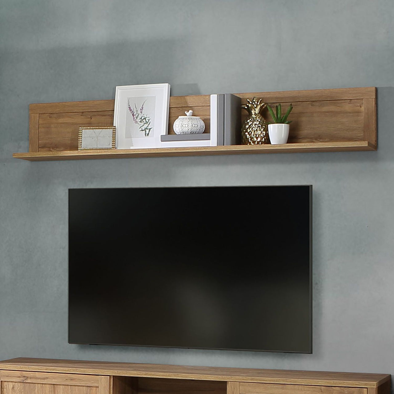 Malte Brun Wall Shelf in Waterford Oak