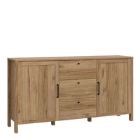 Thumbnail for Malte Brun Sideboard with 3 Drawers and 2 Doors in Waterford Oak