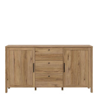 Thumbnail for Malte Brun Sideboard with 3 Drawers and 2 Doors in Waterford Oak