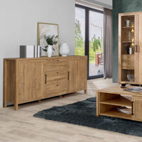 Thumbnail for Malte Brun Sideboard with 3 Drawers and 2 Doors in Waterford Oak