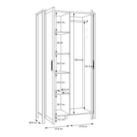 Thumbnail for Malte Brun Hallway Wardrobe in Waterford Oak