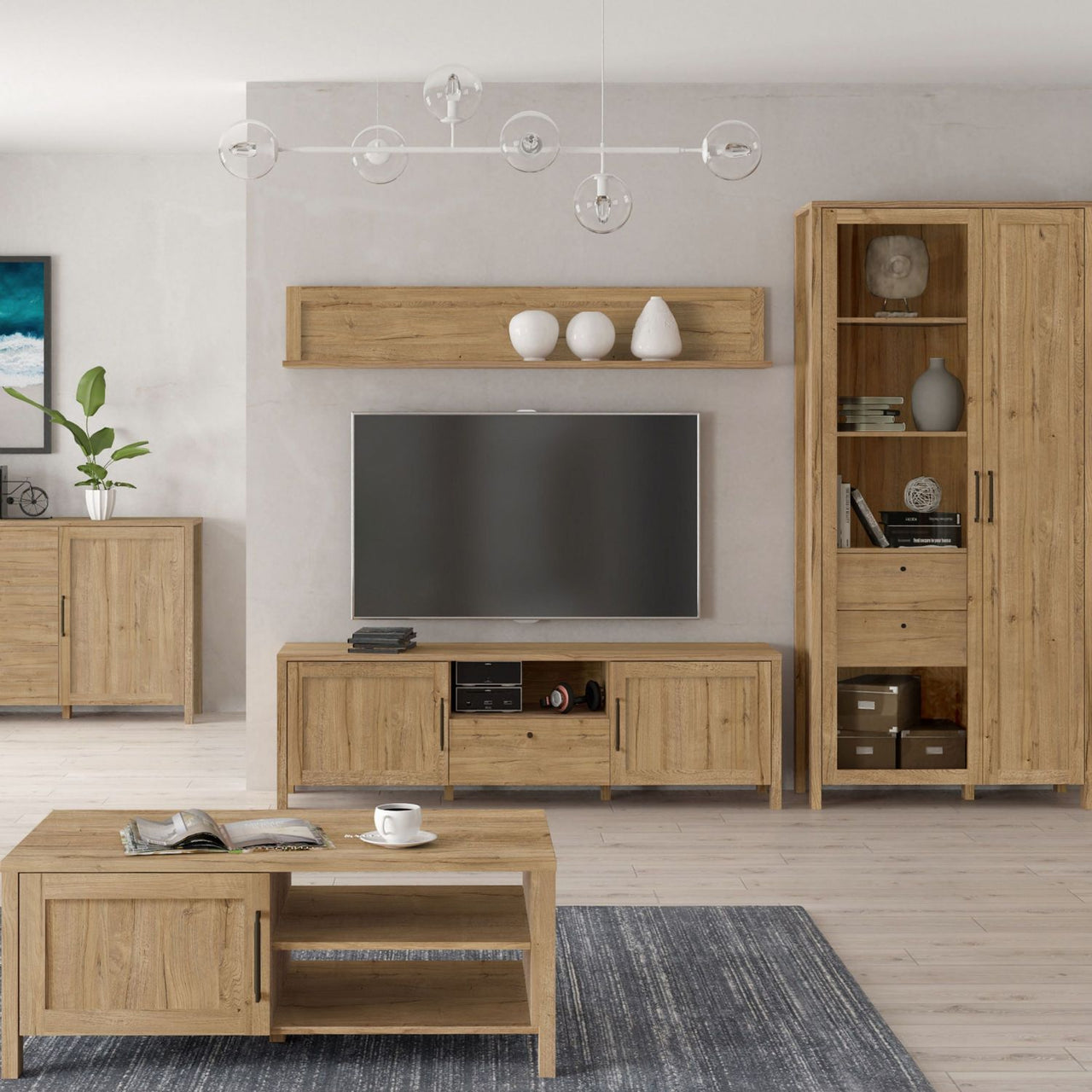 Malte Brun TV Unit in Waterford Oak