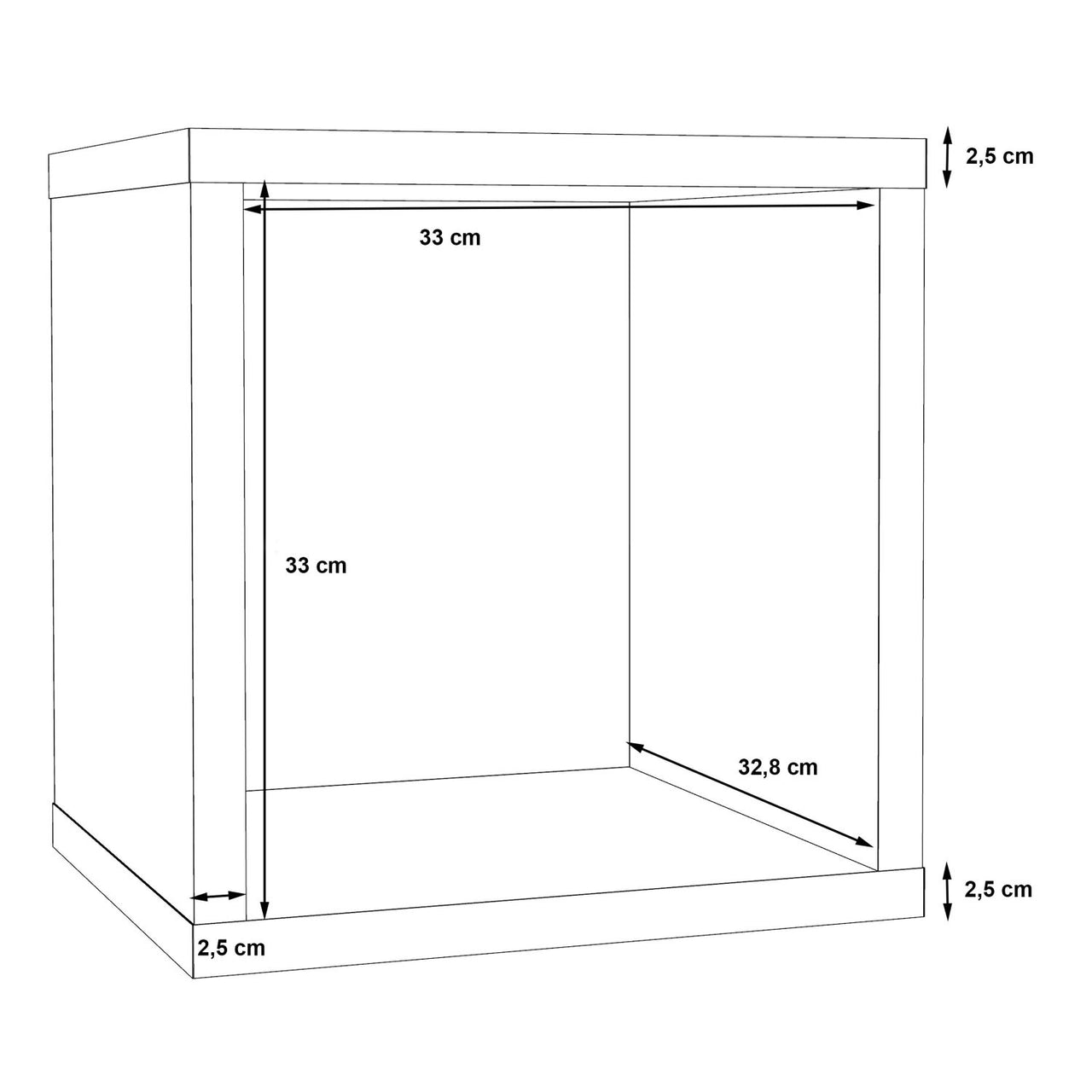 Mauro Singular Storage Unit in Matt White