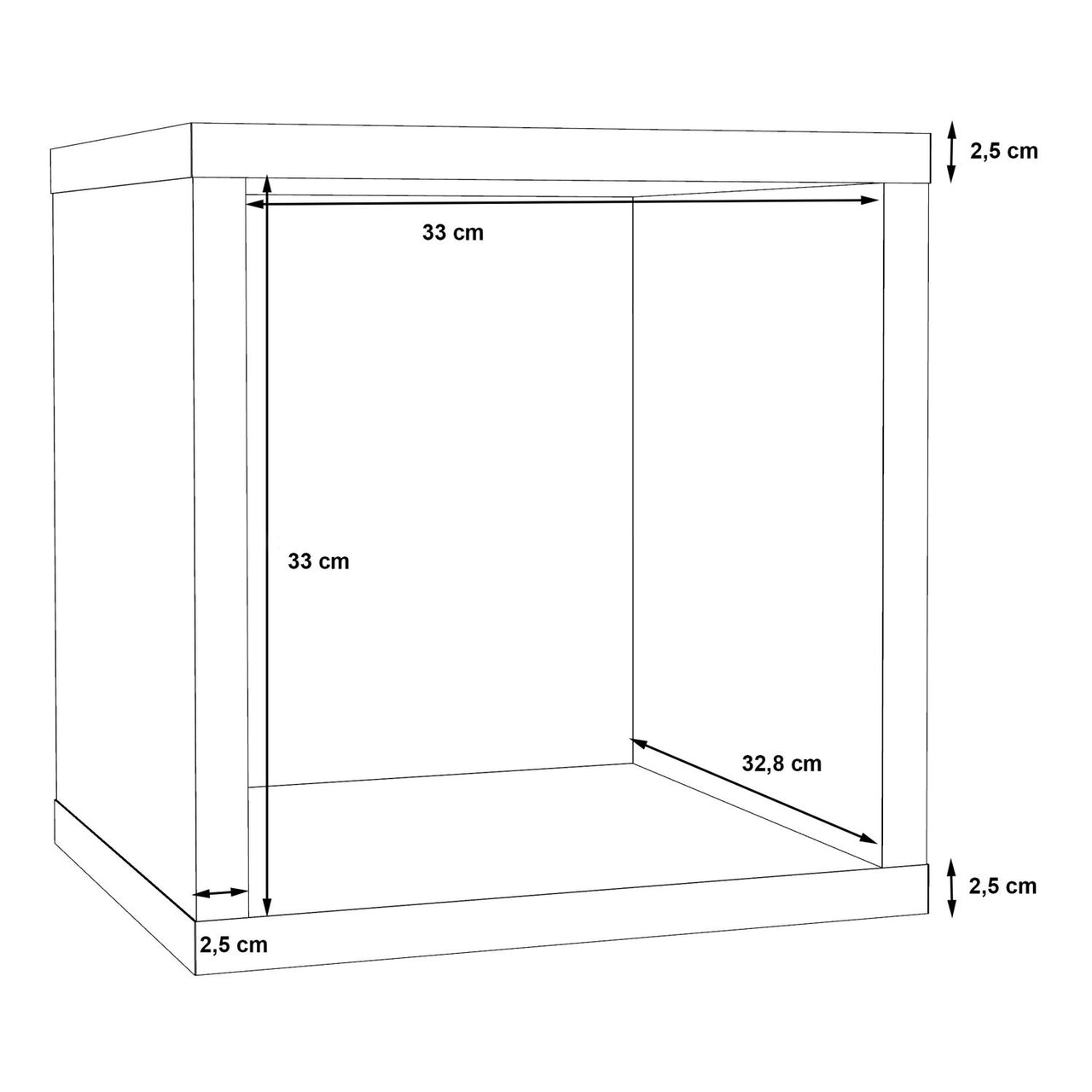 Mauro Singular Storage Unit in Concrete Grey