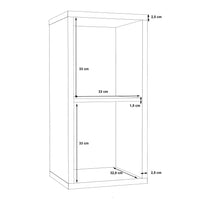 Thumbnail for Mauro 1 Shelf Storage Unit in Concrete Grey