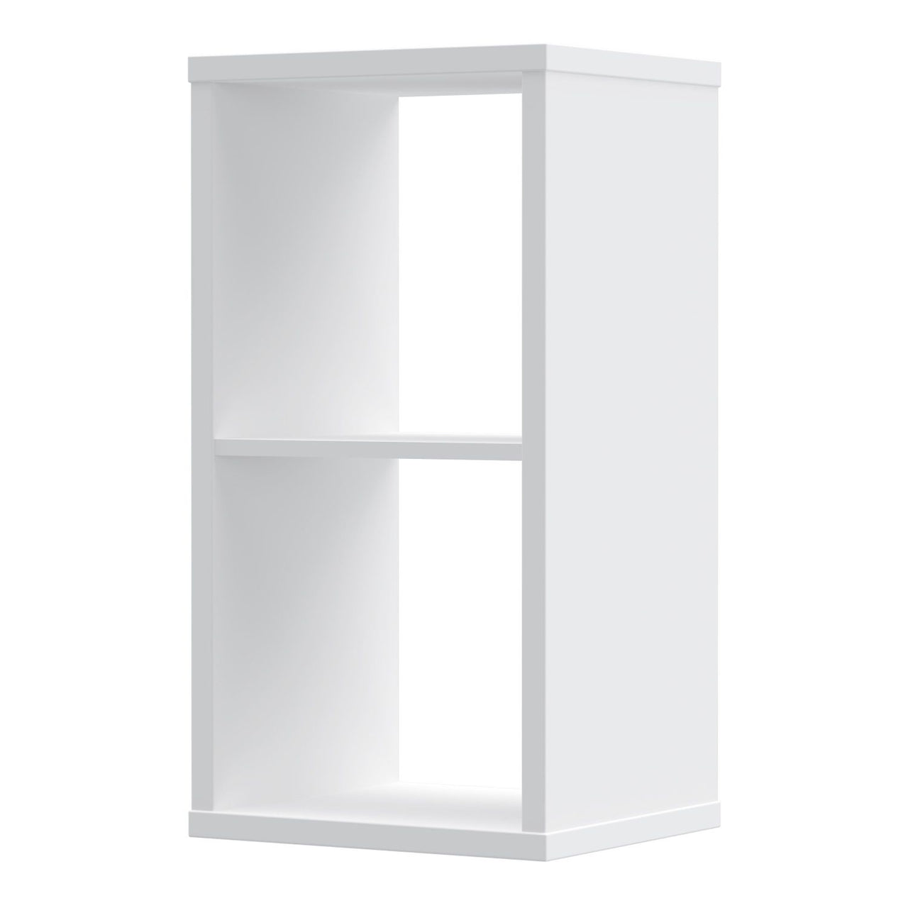 Mauro 1 Shelf Storage Unit in White High Gloss White