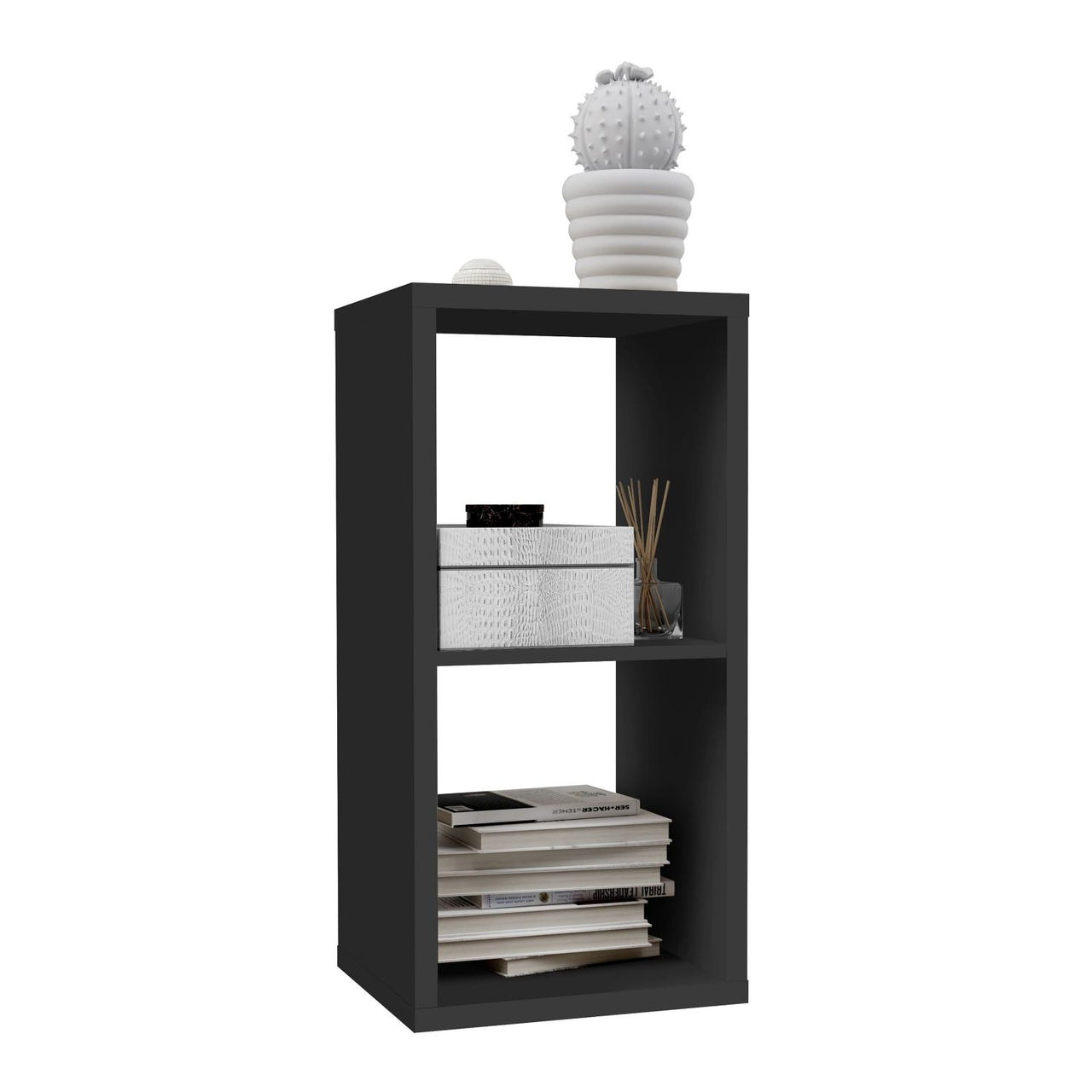 Mauro 3 Shelves Storage Unit in Matt Black