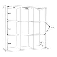 Thumbnail for Mauro 3x3 Storage Unit in Matt Black