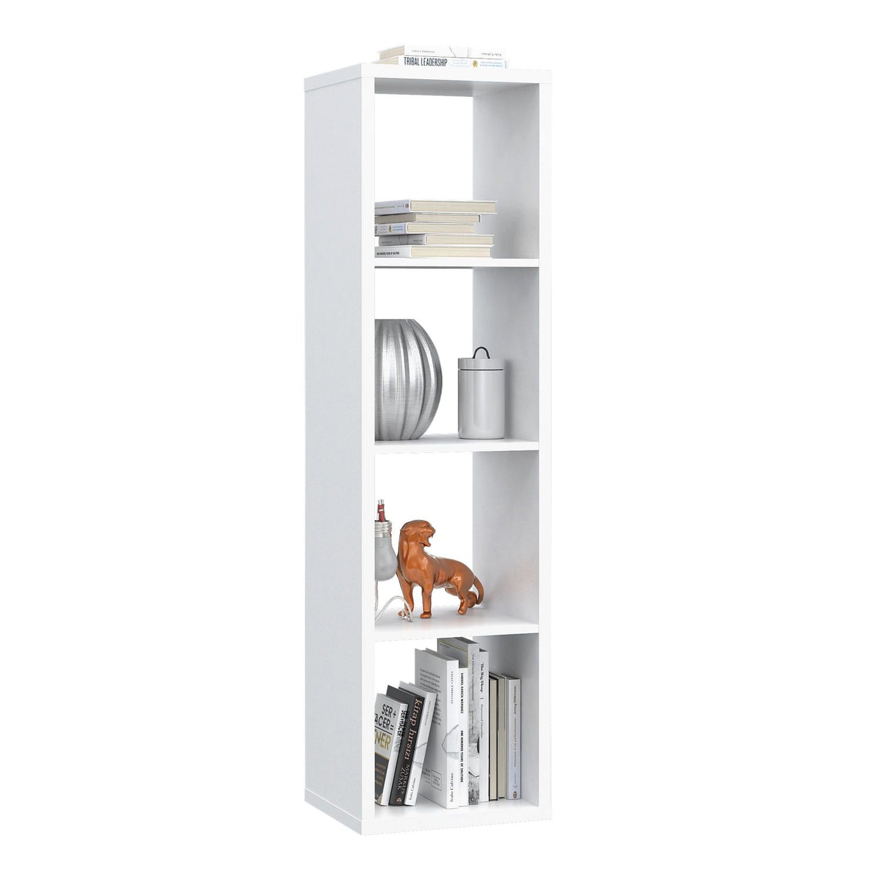 Mauro 3 Shelves Storage Unit in Matt White