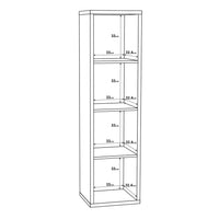 Thumbnail for Mauro 3 Shelves Storage Unit in Matt White