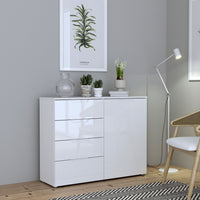 Thumbnail for Chest of Drawers in White White High Gloss