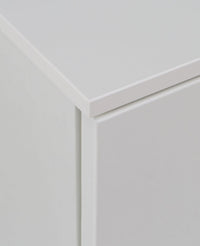 Thumbnail for Wide Chest of 4 Drawers and 2 Doors in White White High Gloss