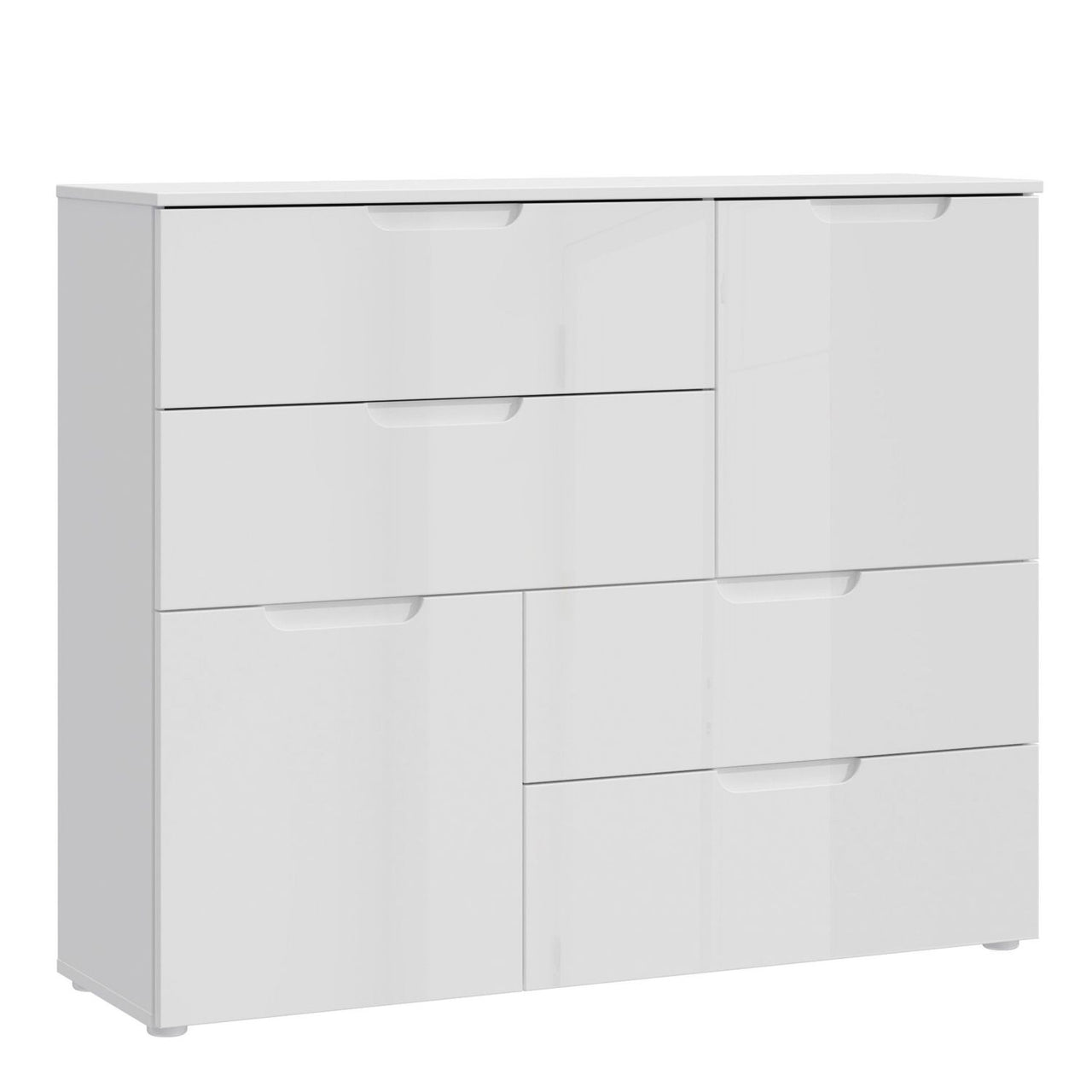 Abstract Chest of in White White High Gloss