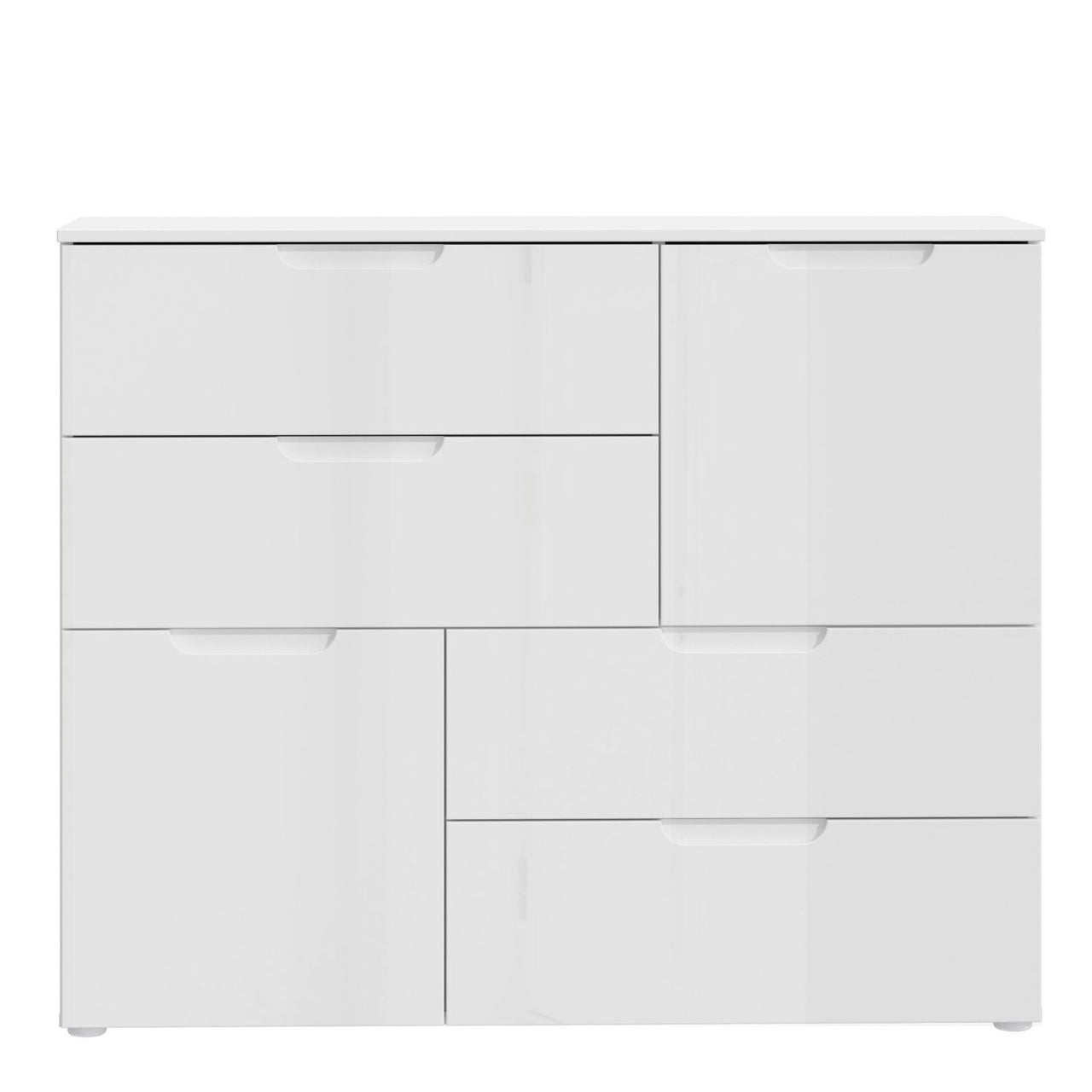 Abstract Chest of in White White High Gloss